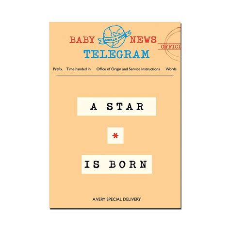 "Baby Telegram" Occasion Card
