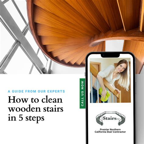 how to clean wooden stairs
