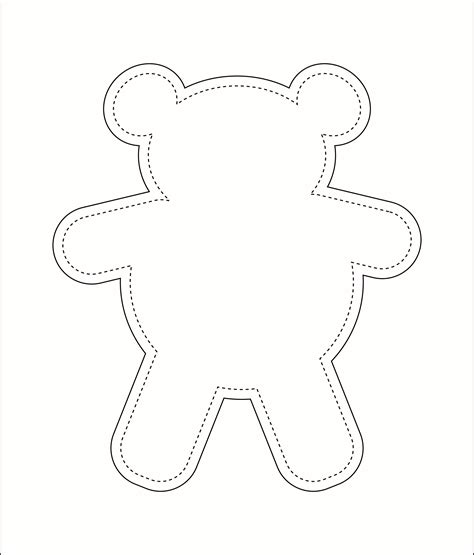 Teddy Bear Sewing Pattern 10 Free Pdf Printables Printablee