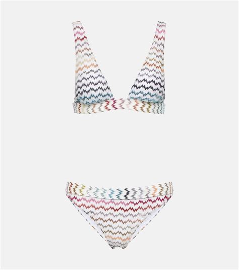 Zig Zag Lam Bikini In White Missoni Mare Mytheresa