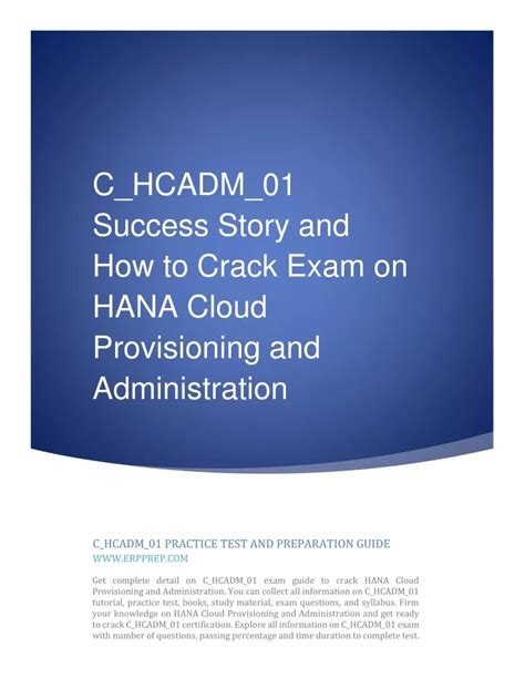 Ppt C Hcadm Success Story And How To Crack Exam On Sap Hcadm