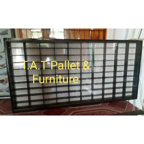 Slot Hot Wheels Display Rack With Acrylic Cover Black White Shopee Malaysia