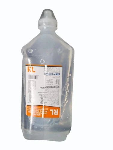 Rl Isotonic Compound Sodium Lactate Injection Iv Fluids Packaging Size