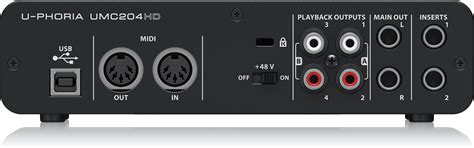 Behringer U-Phoria UMC204HD USB Audio Interface - Audio Shop Nepal