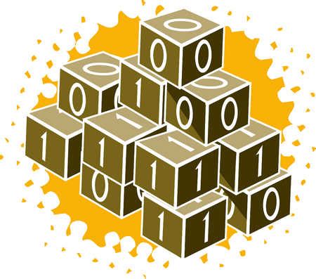 stock illustration digits  numbers