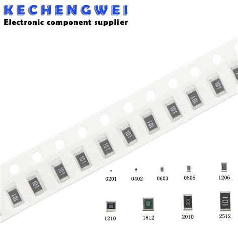 100 шт., SMD резистор 1206, 0R ~ 10M 1/4W 0 1 10 100 150 220 330 Ом 1K ...