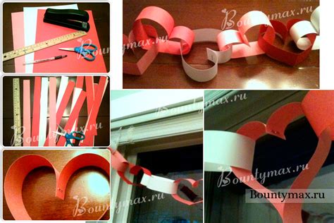 Гирлянда из сердечек своими руками на день святого Валентина