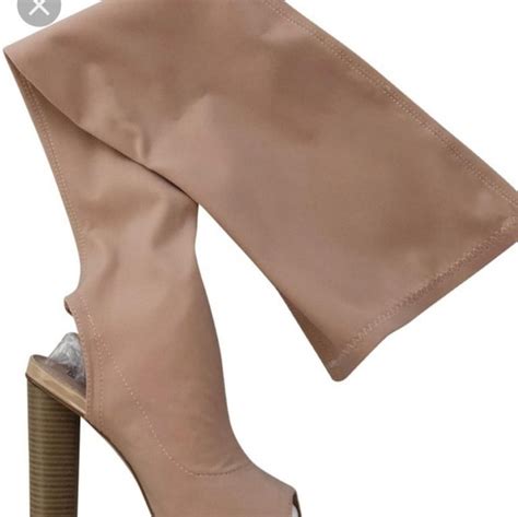 Cape Robbin Shoes Cape Robbin Nude Boots Nwt Poshmark