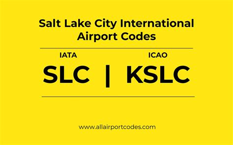 Salt Lake City Airport Code - Salt Lake City International Airport