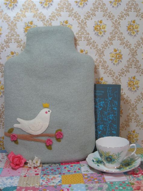 Vintage Wool Hot Water Bottle Cosy Folksy