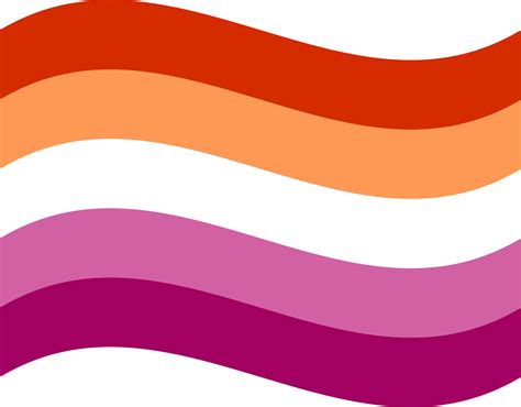 Lesbian Pride Flag In Shape Lgbt Symbol In Shape Png