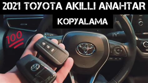 Toyota Corolla Akıllı Anahtar Smart 2021 Kopyalama Hybird Hilux Auris