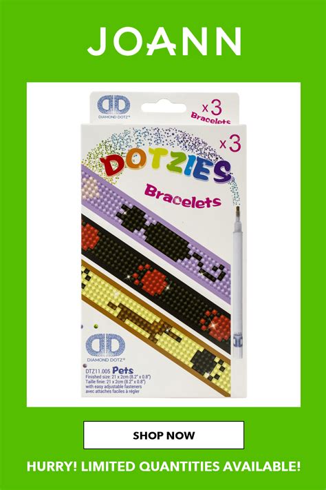 Diamond Dotz Dotzies Bracelets Facet Art Kit 1x9 Assorted Pets 3