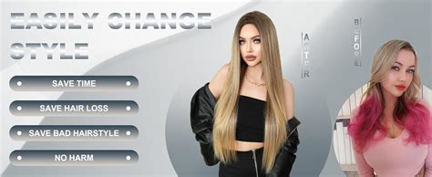 Amazon JHH WIGS Long Blonde Ombre Wigs Natural Heat Resistant Fiber Synthetic Layered