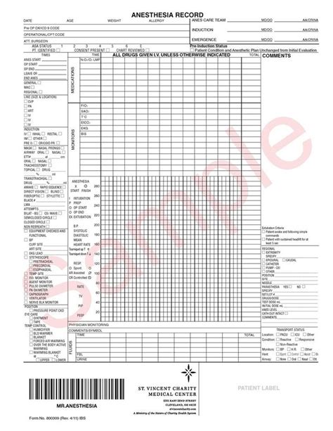 Veterinary Medical Records Templates