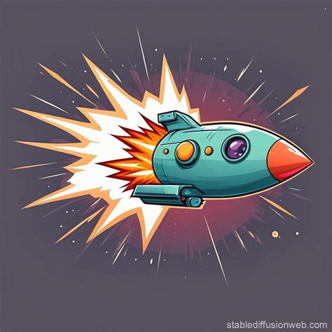 Cartoon Aircraft In Mid Flight Stable Diffusion Online