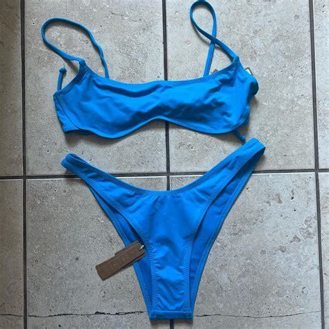 Skims Swim Signature Micro Scoop Bikini Top Size Depop