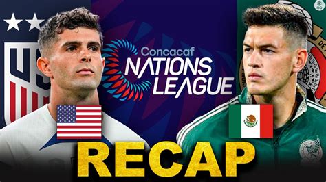 Concacaf Nations League Usa Defeats Mexico To Advance To Final Full