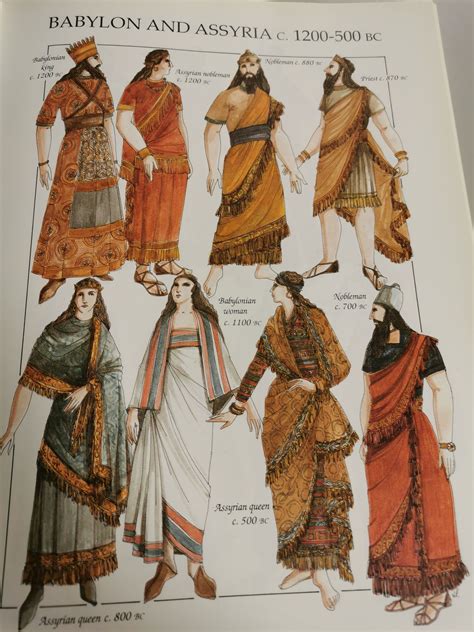 Assyrian Babylonian Costume History Mesopotamia Artofit