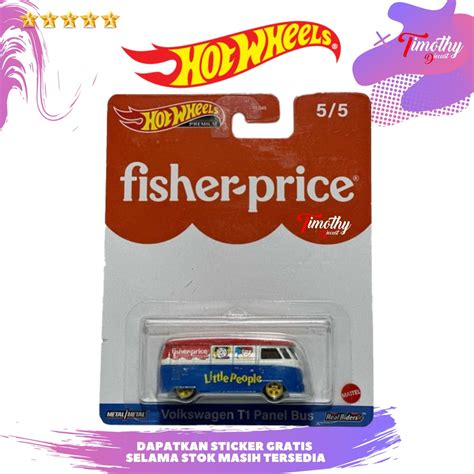 Jual Hot Wheels Premium Fisher Price Volkswagen T Panel Bus Biru Shopee Indonesia