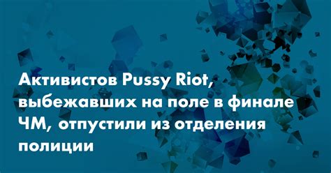 Активистов Pussy Riot выбежавших на поле в финале ЧМ отпустили из отделения полиции