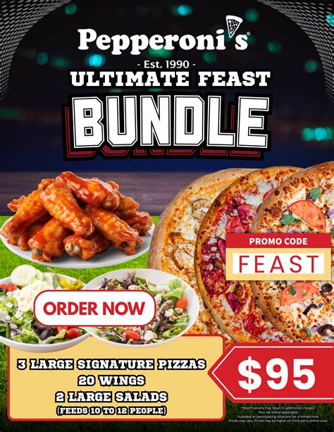 Current Specials, Deals & Bundles — Pepperoni's Pizza - Fresh Pizza