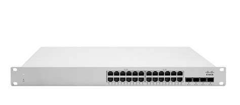 Cisco Meraki MS250 Cloud-Managed Stackable Switch (24-Port 25G SFP28 + 4x 100G QSFP28 Core) TAA-Compliant Federal Firmware & DNA Subscription [DUAL-PSU] (MS250-24Y-4C-FED-DUAL-PSU)
