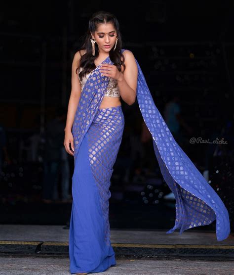 Tv Anchor Rashmi Gautam Hot Photoshoot In Saree Glamsundari In