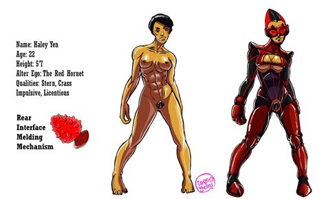 The Red Hornet Reference Sheet By Love Icky Hentai Foundry
