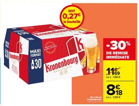 Promo Bi Re Blonde Kronenbourg Chez Carrefour Icatalogue Fr