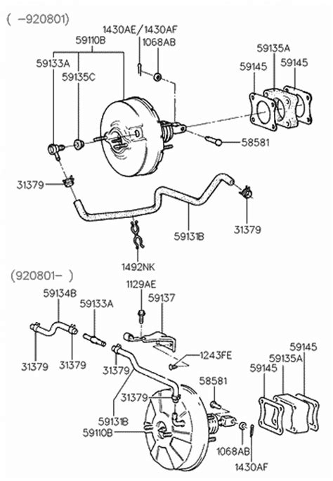 genuine hyundai hose brake booster vacuum