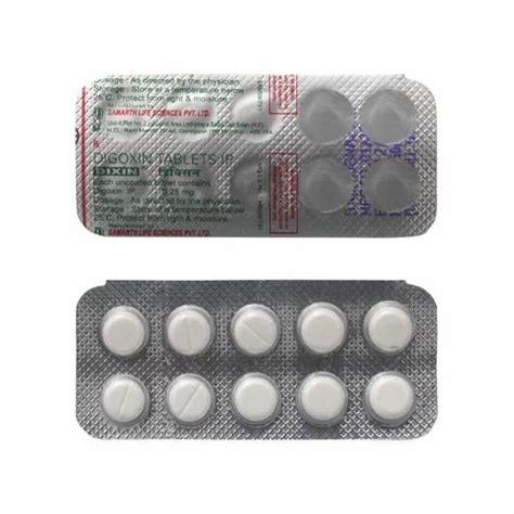 Anti Arrhythmia Drugs Dixin Tablet Digoxin Tablet Wholesaler From