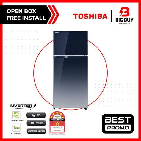 FREE SHIPPINGTOSHIBA 661L 2 DOORS DUO HYBRID INVERTER REFRIGERATOR