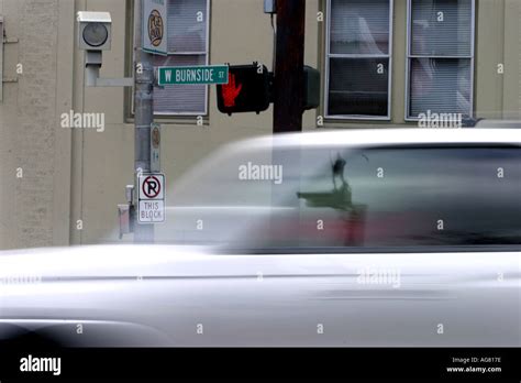 A Traffic Camera In Portland Oregon Used To Catch People Running A Red