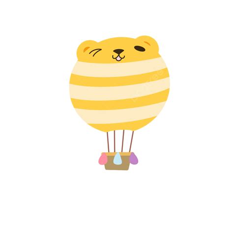 Hot Air Balloons Hd Transparent Cute Cartoon Bear Hot Air Balloon Cartoon Bear Hot Air