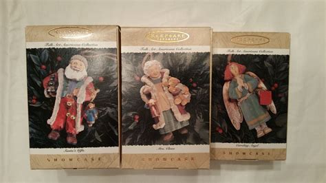 Hallmark Showcase Folk Art Americana Collection Ornaments Lot Of 3 EBay