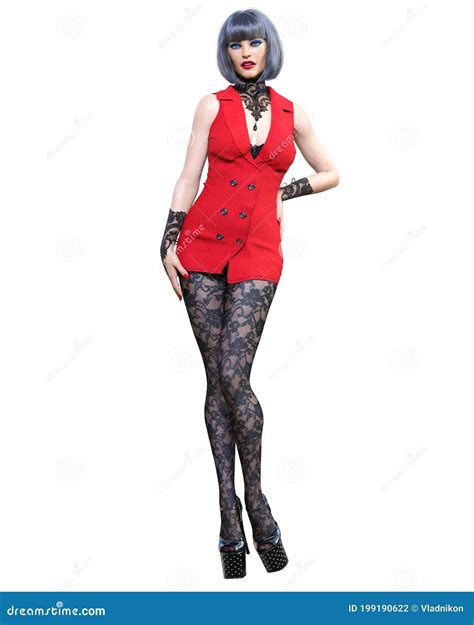 Beautiful Woman In Lingerie And Stockings Stock Illustration Illustration Of Pretty Lingerie