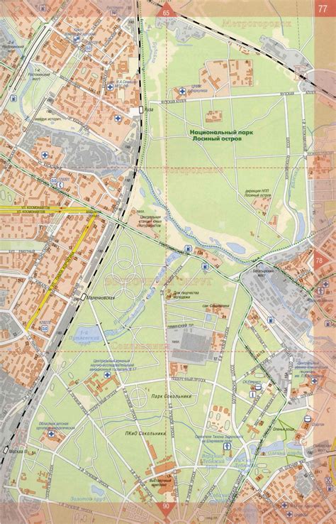 Карта Москвы с названиями улиц. Подробная карта улиц Москвы масштаба ...