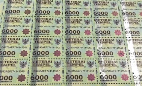 menggunakan materai digital  dokumen surat