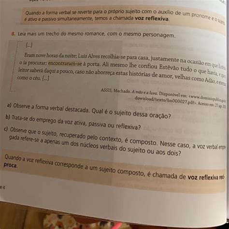 Nesse Contexto é Possível Determinar O Sujeito Da Ação Verbal