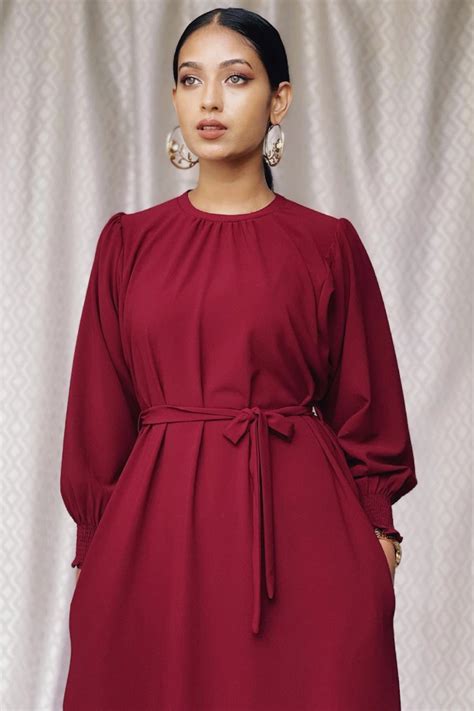 Maroon Color Maxi - 325 – Athenapparels