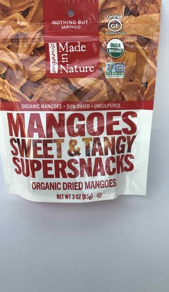 Organic Dried Mangoes Sweet And Tangy Supersnacks The Natural Products