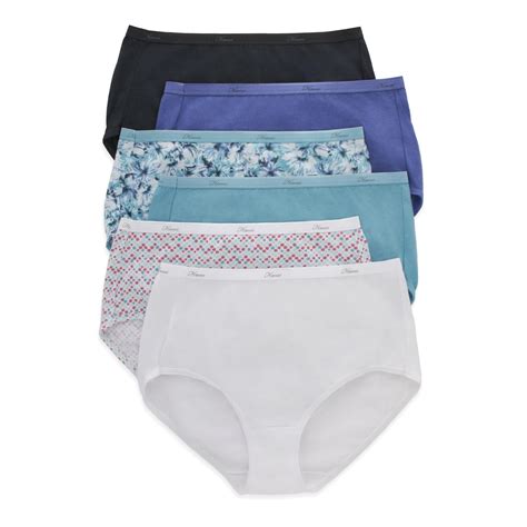 Hanes Plus Size Panties 6 Pack In Blue Lyst