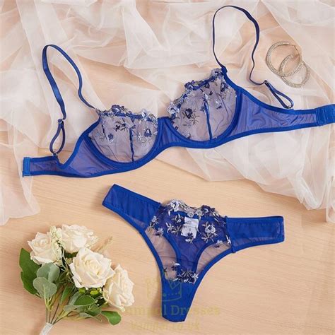 Lady Pieces Lingerie Elegant Bowknot See Through Butterfly Bra Panty Cute Girl Intimate