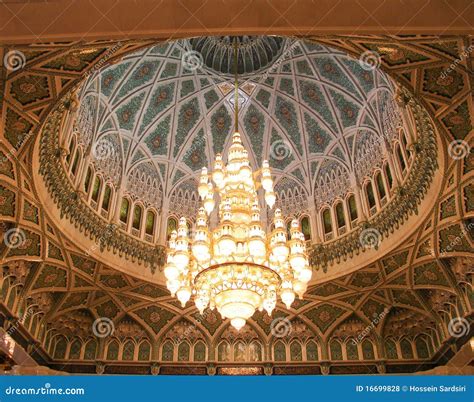 Sultan Qaboos Grand Mosque, Interior, Dome Stock Photo - Image of ...