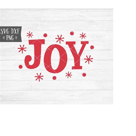 Instant SVG/DXF/PNG Joy svg, christmas svg, christmas sign, - Inspire ...