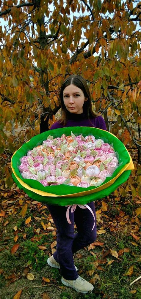 Купить большой букет зефирных роз. Зефирная флористика.Зефирный букет ...