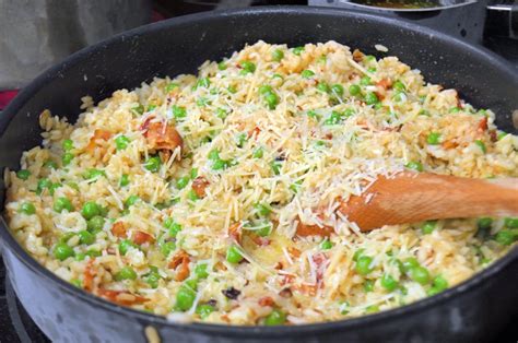 Pea and Bacon Risotto - Savory Experiments