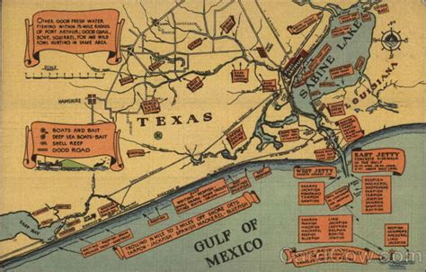 Map Of Texas And Louisiana Coastline Maps