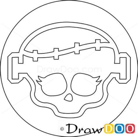 How To Draw Frankie Stein Logo Monster High